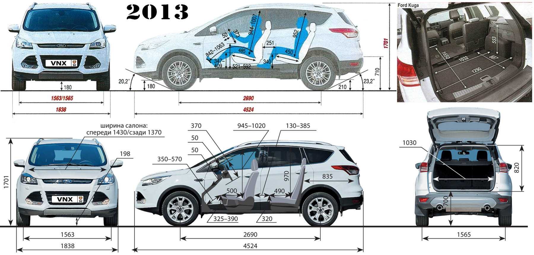 Ford kuga 2013 - 2017 - вся информация про форд куга ii поколения