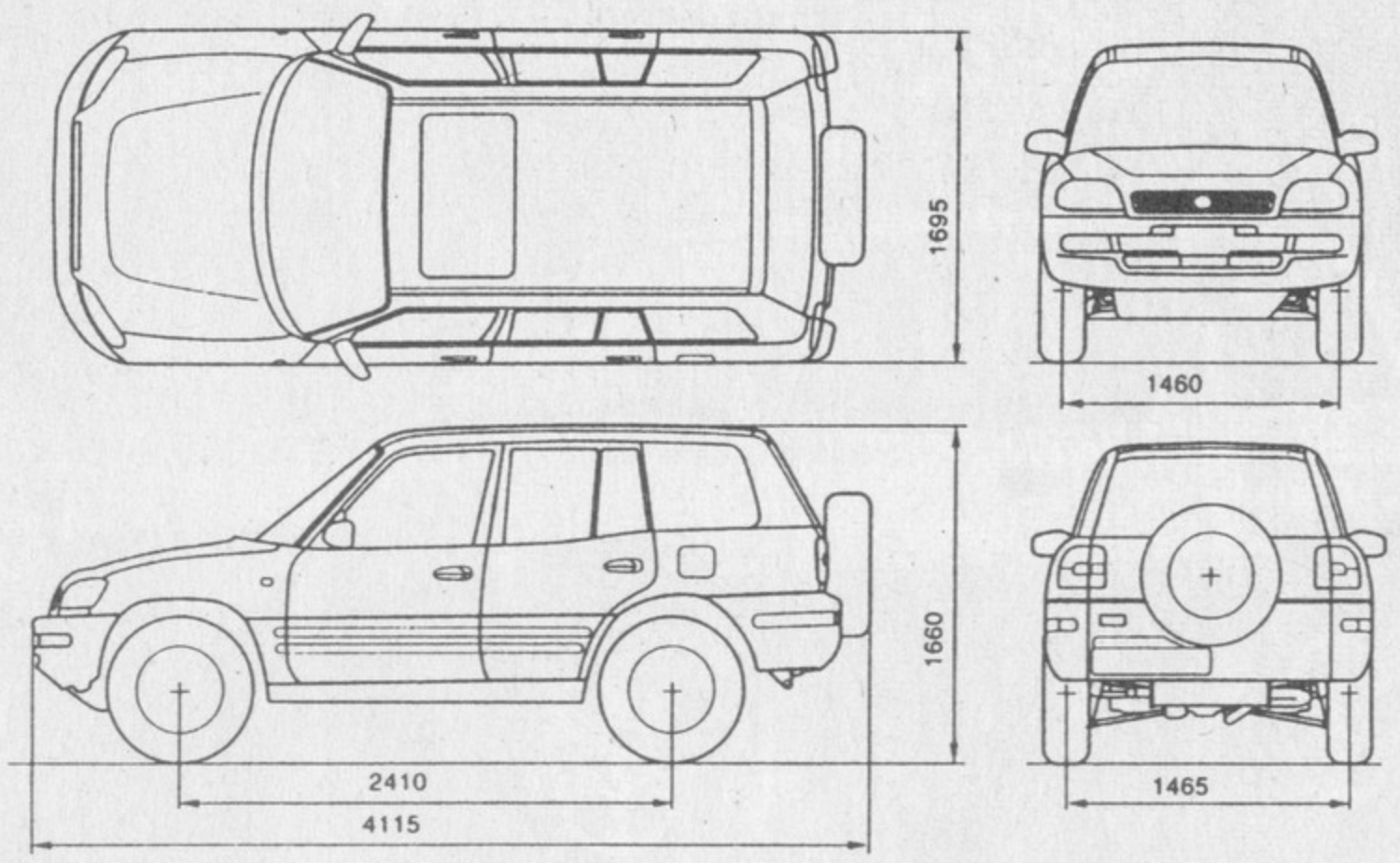 Toyota rav4: технические характеристики всех поколений