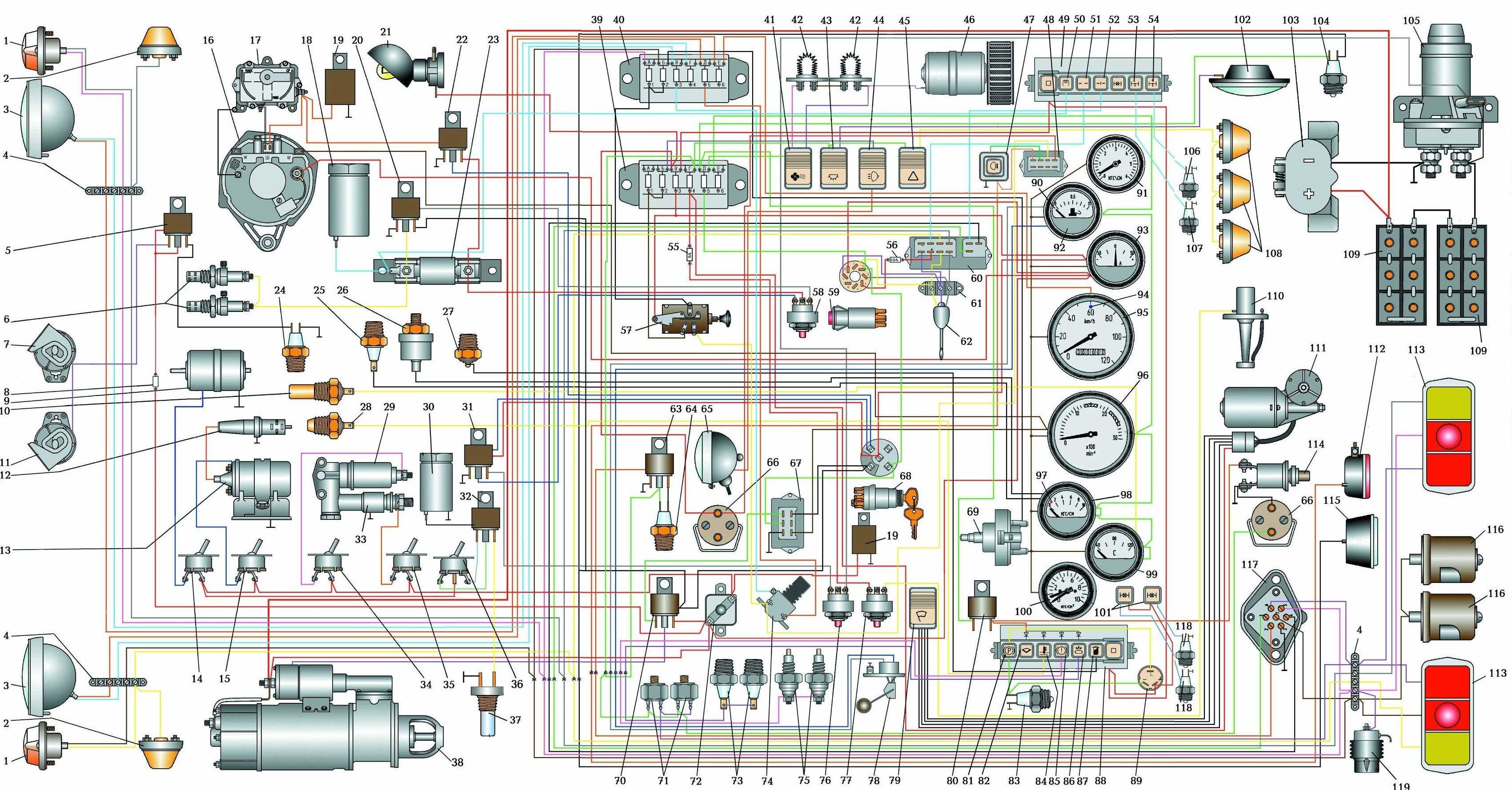 Схема электропроводки камаз 5511: сохраняем и используем • driver's talk