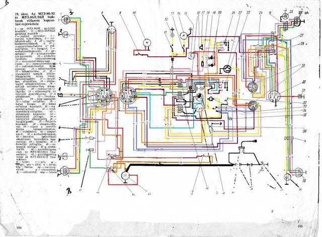 Схема электрооборудования мтз-80,82